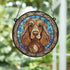 Cocker (Working) Brown Stained Glass Effect Suncatcher